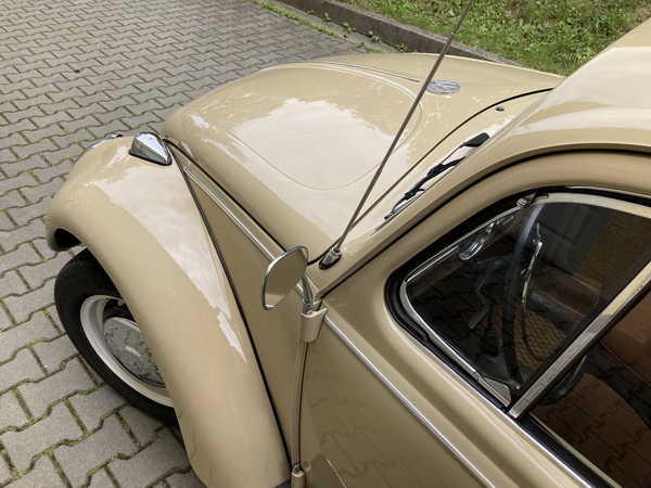 Zpětné zrcátko řidiče na závěsu dveří